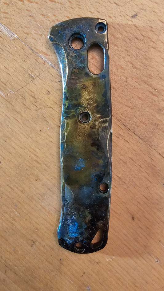 Benchmade Mini Bugout Custom 1 of 1 Copper Shipwreck Scales
