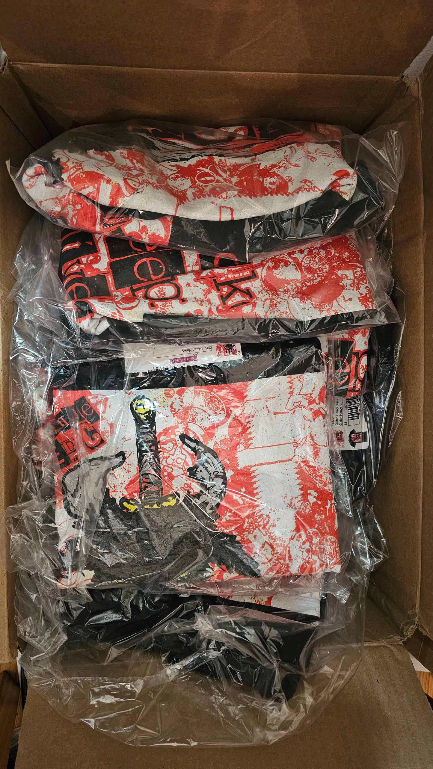 BSK Unisex Red Spatter Logo T-Shirt