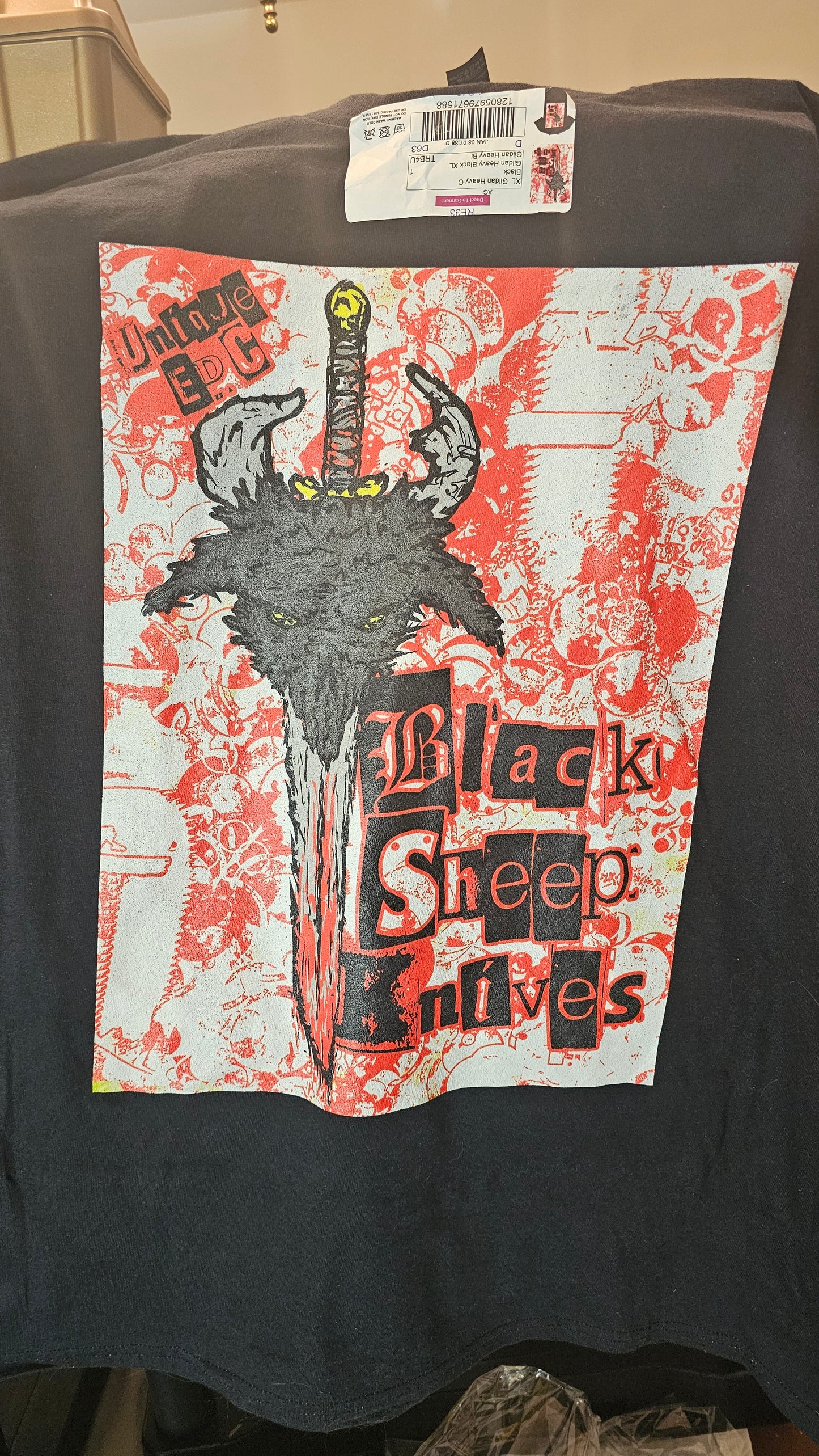 BSK Unisex Red Spatter Logo T-Shirt